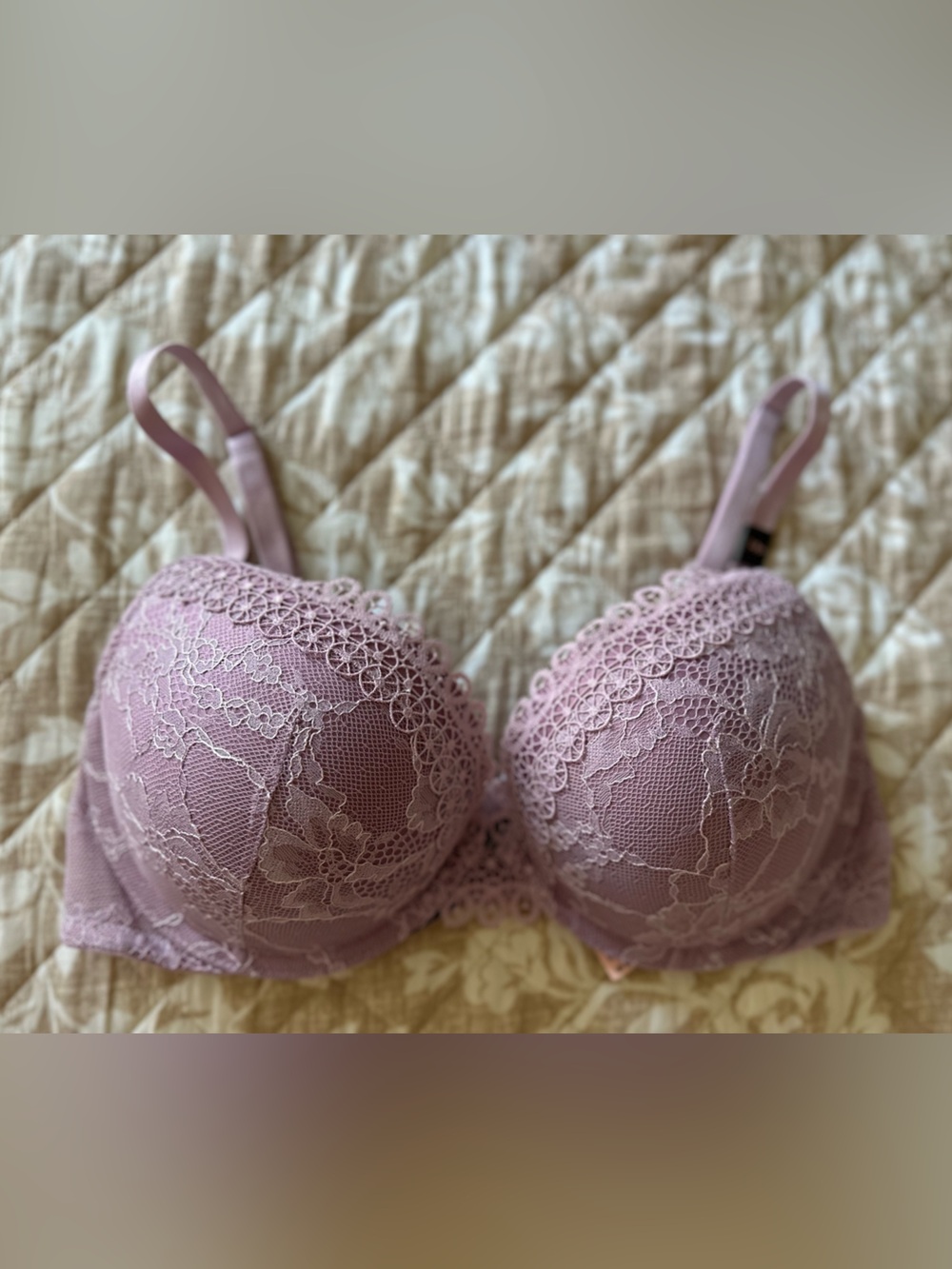 Victoria’s Secret Very Sexy Lace Push-Up Bra – Mauve Lilac – Size 34D